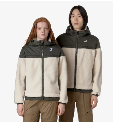 K-way Veste Sherpa courte Le Vrai 3.0 Jildaz Orsetto